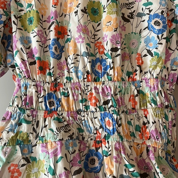 enmerci Bubble hem Flower Garden floral dress. Sz M - Picture 2 of 12